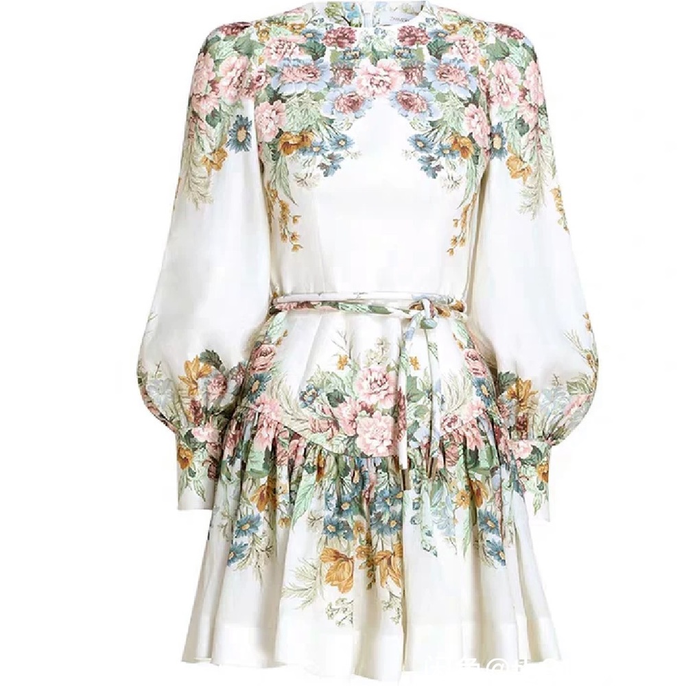 New  Zimmerman linen belted dress